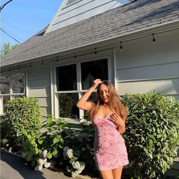 Peppermayo Light Pink Sequin Mini Dress 💖 - Picture 2 of 9